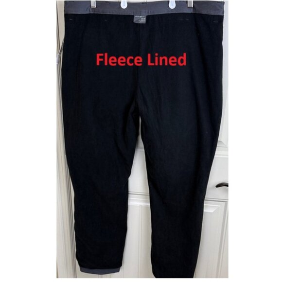 Eddie Bauer Pants Men’s, Shell is Gray Nylon, Lining is Black Fleece, Sz 40 x 30 - Picture 2 of 12